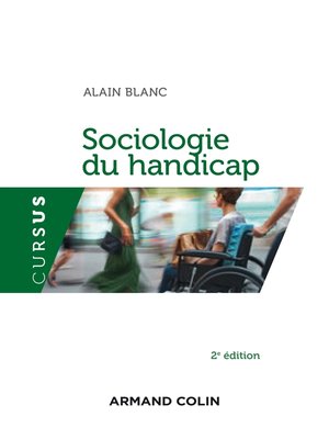 cover image of Sociologie du handicap--2e éd.